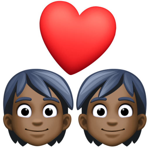 Couple with Heart: Dark Skin Tone, the previous design