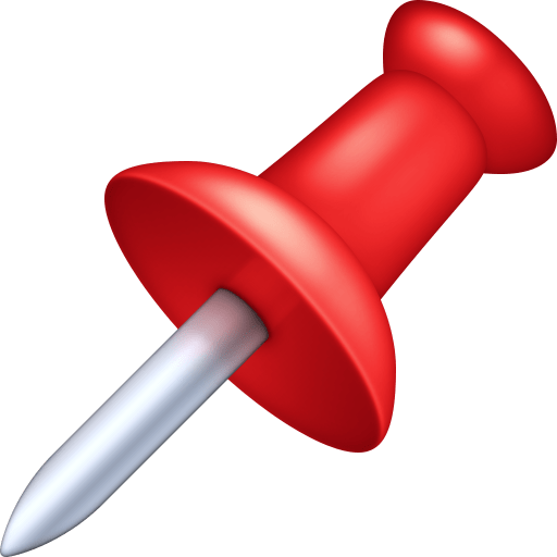 Pushpin as drawn by Facebook in 13.1