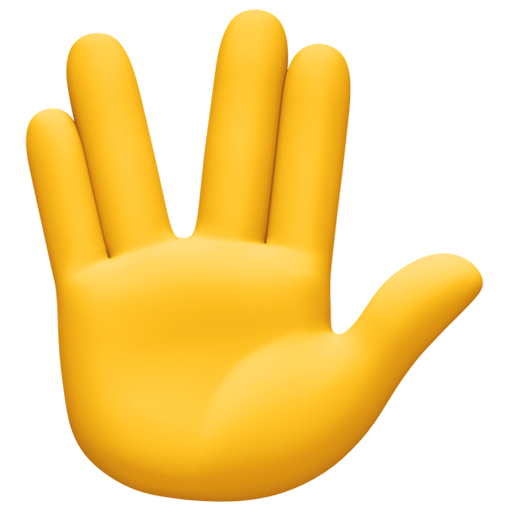Vulcan Salute as drawn by Facebook in 13.1