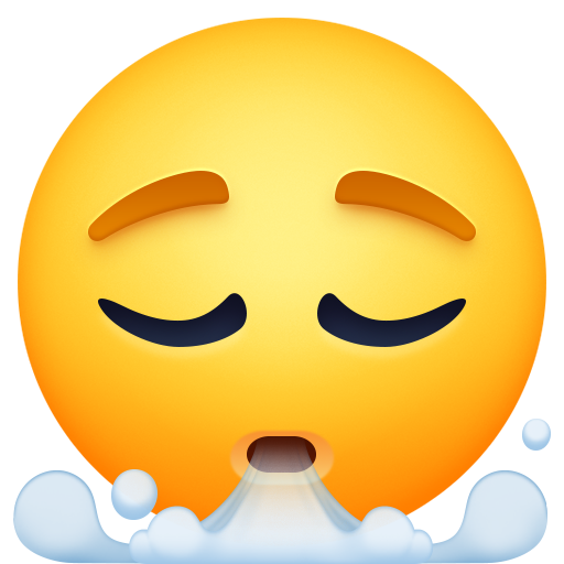 face exhaling — Facebook