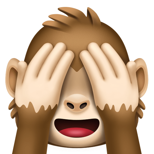 See-No-Evil Monkey as drawn by Facebook in 14.0