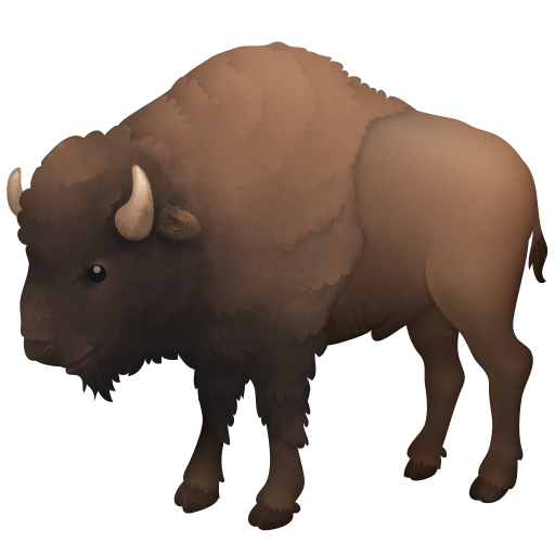 Bison as drawn by Facebook in 14.0