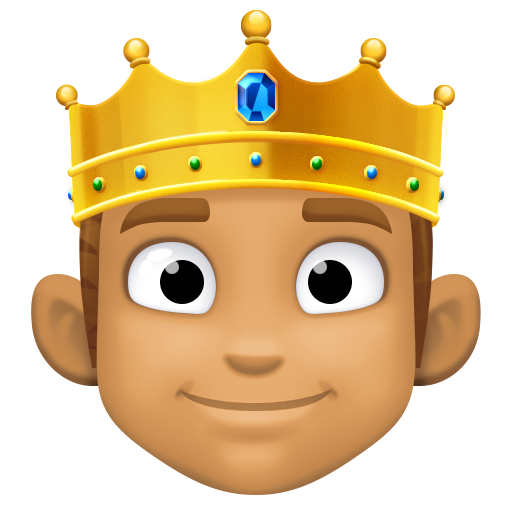 Person with Crown: Medium Skin Tone, the design in this release