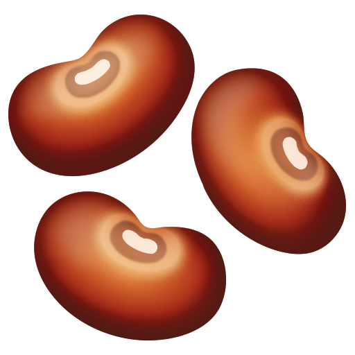 Beans as drawn by Facebook in 14.0