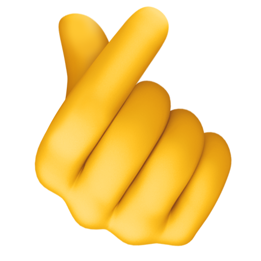 Hand with Index Finger and Thumb Crossed, the design in this release