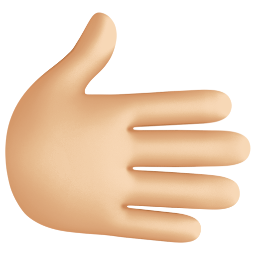 Rightwards Hand: Medium-Light Skin Tone, the design in this release