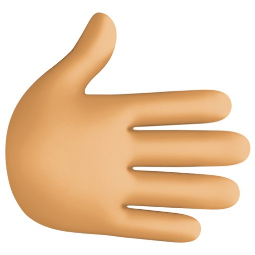 Rightwards Hand: Medium Skin Tone, the design in this release
