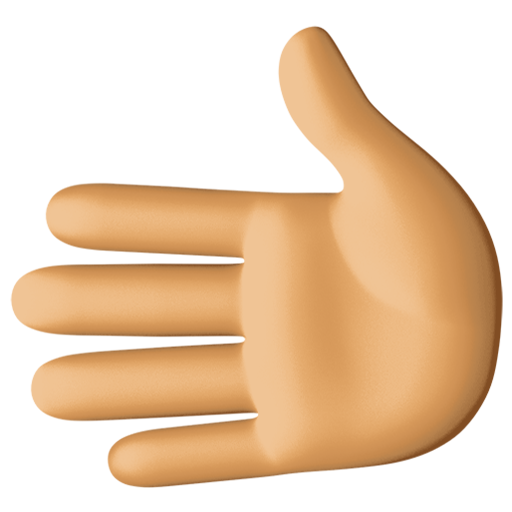 Leftwards Hand: Medium Skin Tone, the design in this release