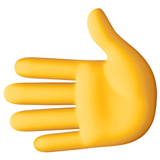 Leftwards Hand as drawn by Facebook in 14.0