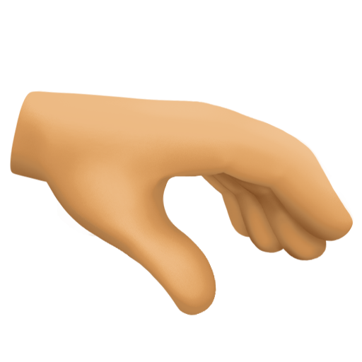 Palm Down Hand: Medium Skin Tone, the design in this release