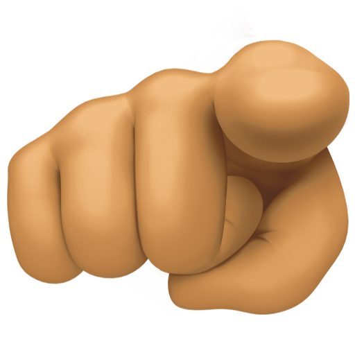 Index Pointing at the Viewer: Medium Skin Tone, the design in this release