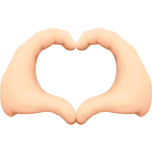 Heart Hands: Light Skin Tone, the design in this release