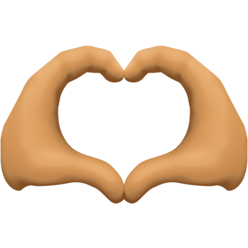 Heart Hands: Medium-Dark Skin Tone, the design in this release