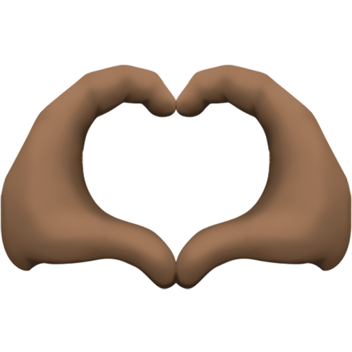 Heart Hands: Dark Skin Tone, the design in this release