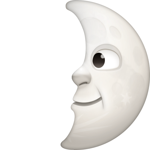 First Quarter Moon Face, the previous design