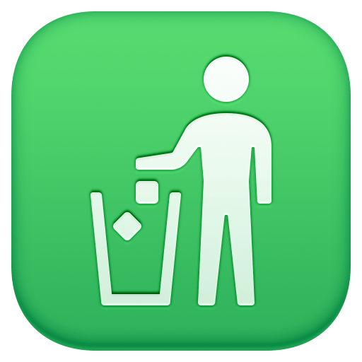 Litter in Bin Sign, the previous design