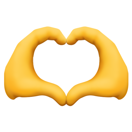 Heart Hands as drawn by Facebook in 15.0