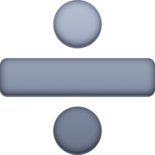 Divide as drawn by Facebook in 15.0