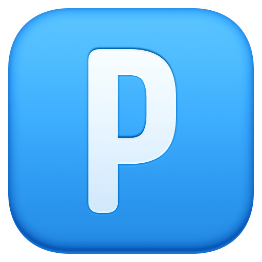 P button as rendered by Facebook