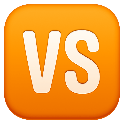 VS button as rendered by Facebook