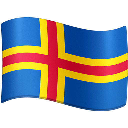 flag: Åland Islands as rendered by Facebook