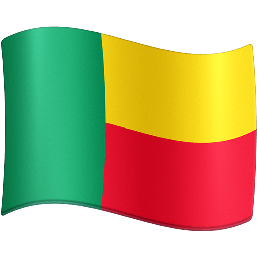 Flagge: Benin as rendered by Facebook