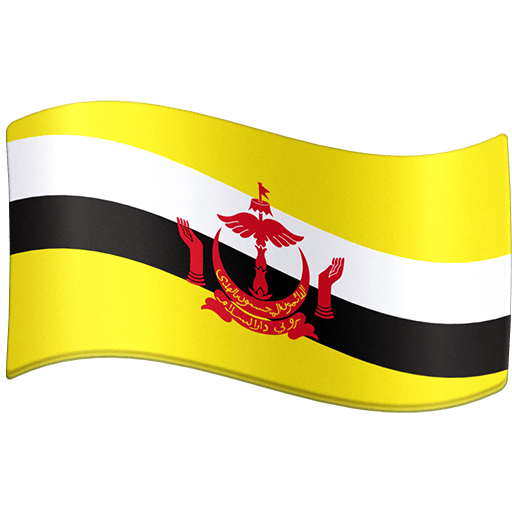Flagge: Brunei Darussalam as rendered by Facebook
