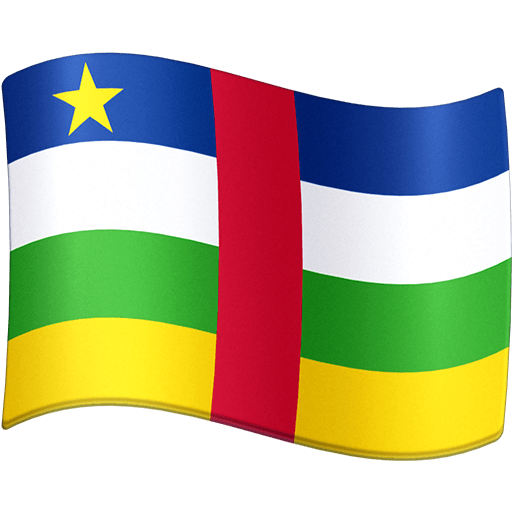 flag: Central African Republic as rendered by Facebook
