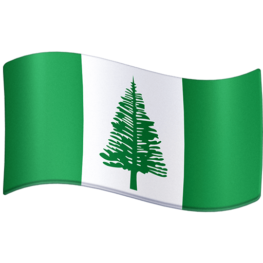 flag: Norfolk Island as rendered by Facebook