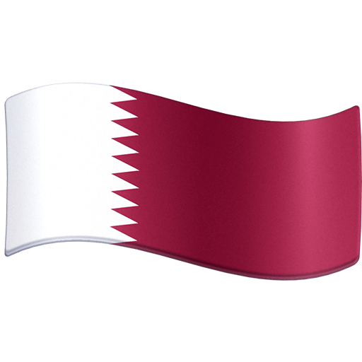 flag: Qatar as rendered by Facebook