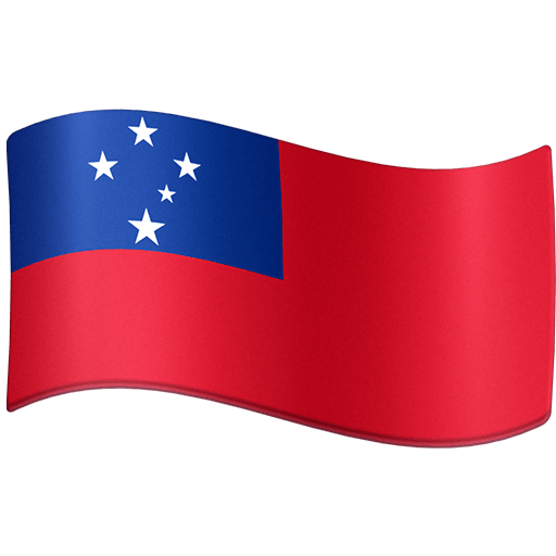 flag: Samoa as rendered by Facebook