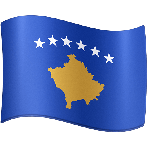 flag: Kosovo as rendered by Facebook