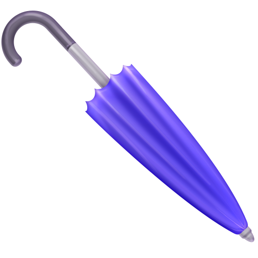 closed umbrella as rendered by Facebook