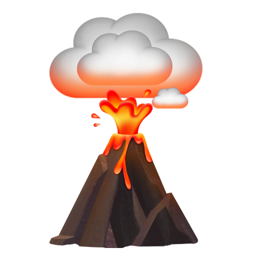 火山 as rendered by Facebook