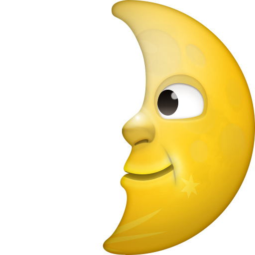 First Quarter Moon Face, the design in this release