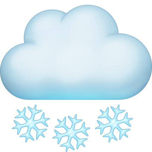 cloud with snow as rendered by Facebook