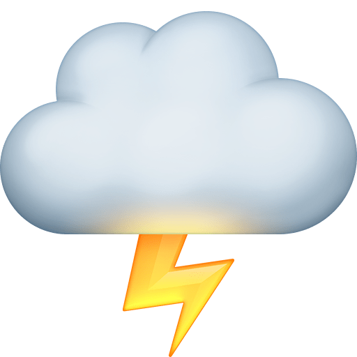 Cloud with Lightning as drawn by Facebook in 16.0