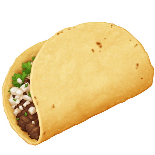 taco as rendered by Facebook