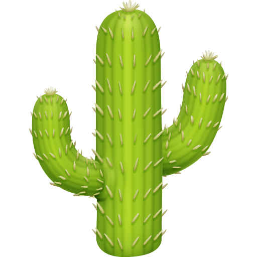 cactus as rendered by Facebook