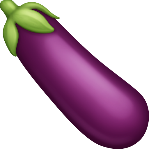 Aubergine as rendered by Facebook