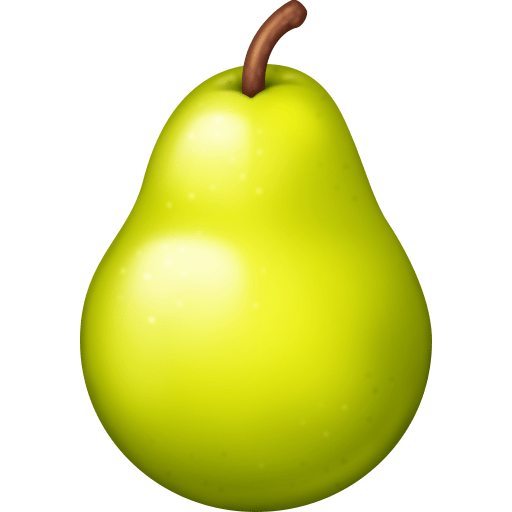 Pear as drawn by Facebook in 16.0