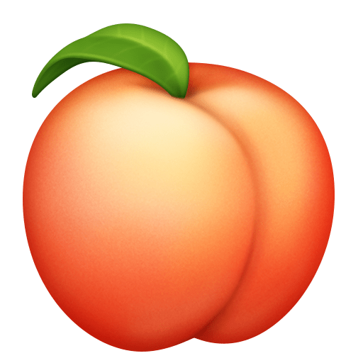 peach as rendered by Facebook
