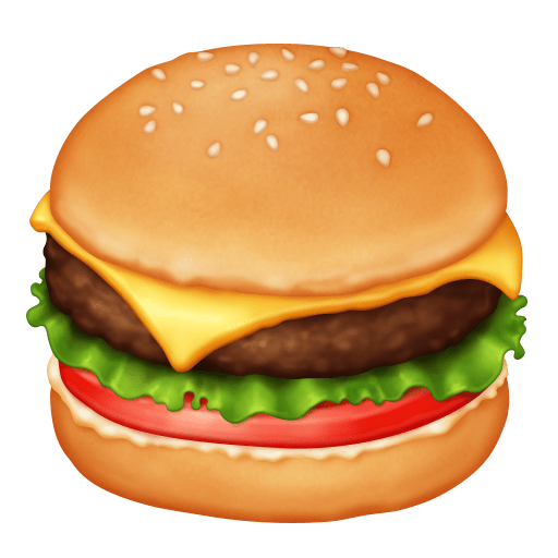 hambúrguer as rendered by Facebook