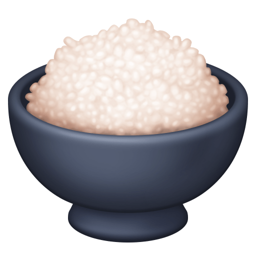 cooked rice as rendered by Facebook