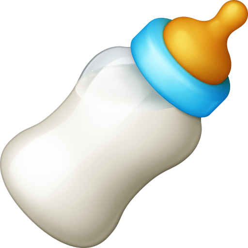baby bottle as rendered by Facebook