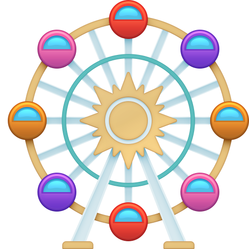 ferris wheel as rendered by Facebook