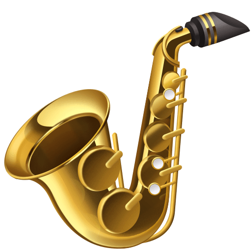 saxophone as rendered by Facebook