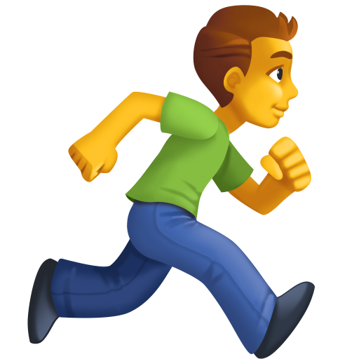 Man Running Facing Right, the design in this release
