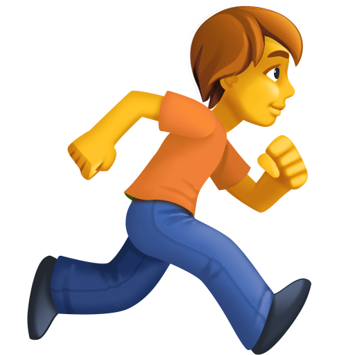 Person Running Facing Right, the design in this release