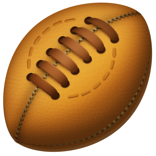 rugby football as rendered by Facebook